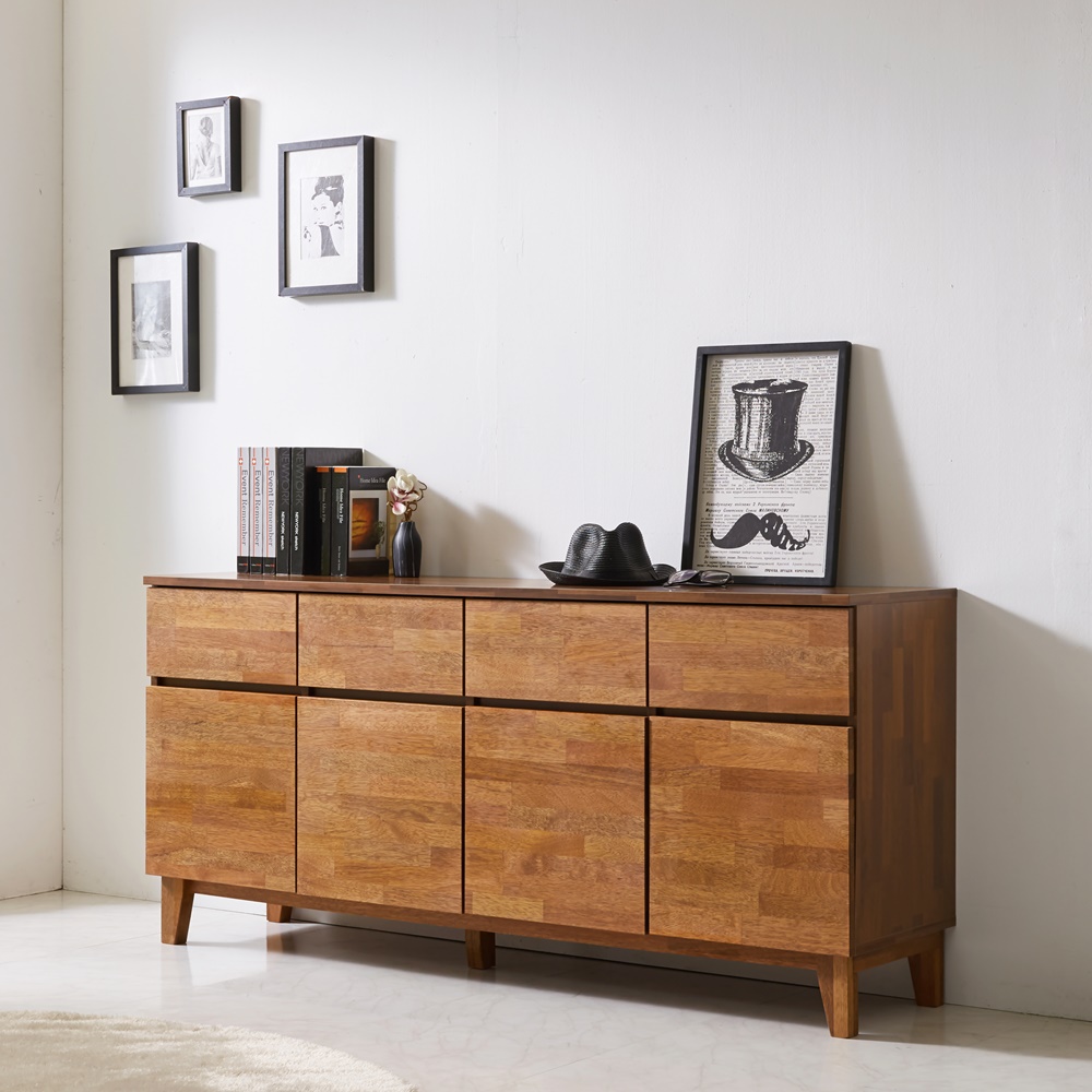 베르간 높은거실장 원목 안방 티비장 tv다이 서랍장 1200