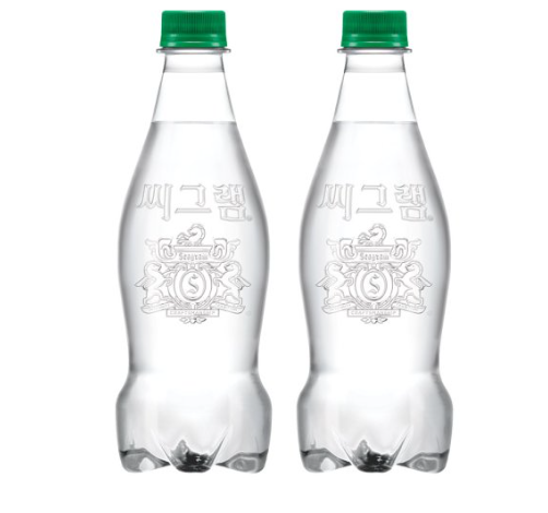 코카콜라 씨그램 라벨프리 레몬 450ml 20개입 - 상품 이미지