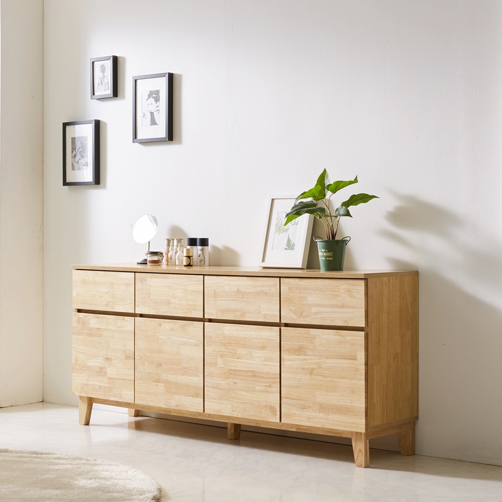 베르간 높은거실장 원목 안방 티비장 tv다이 서랍장 1200