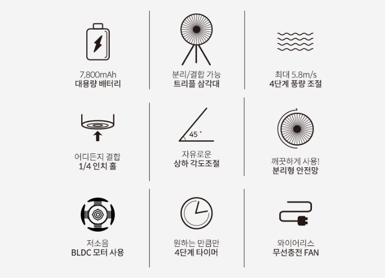 크레모아 V600+선풍기 샌드베이지 서큘레이터 써큘레이터 - 상세 이미지 4
