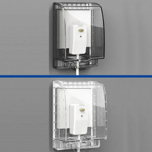 무타공 난연 콘센트커버 화장실 방수 콘센트 덮개 박스 전기 스위치 콘센트... 실사용 후기 | 효과 있을까? - 상품 이미지 3