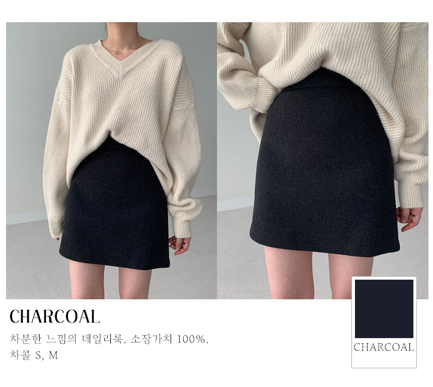 [단독][4만장돌파💙/자체제작][미니스커트/치마바지] 여름 하이웨스트 A라인 미니 스커트 치마 SK414 상세 이미지 6