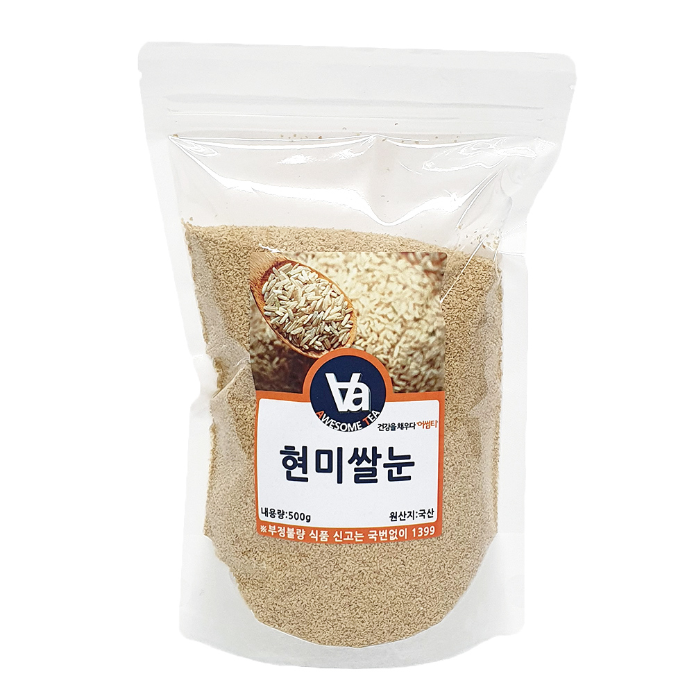국산 현미쌀눈 가루 분말 500g 1팩