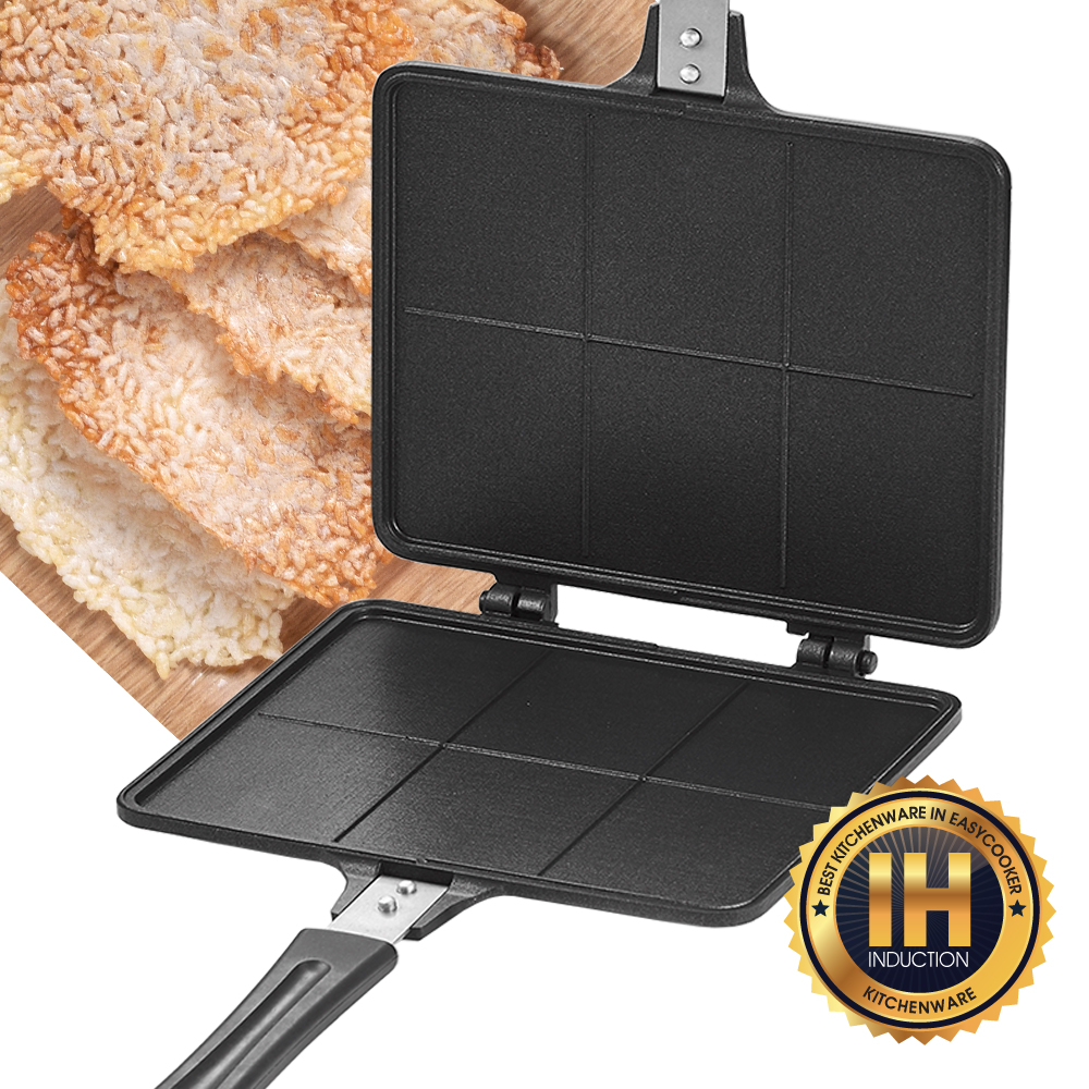 국산 마미스타 IH 인덕션 사각 누룽지팬 N21 스낵팬 양면팬 오일붓제공 내외장티타늄코팅