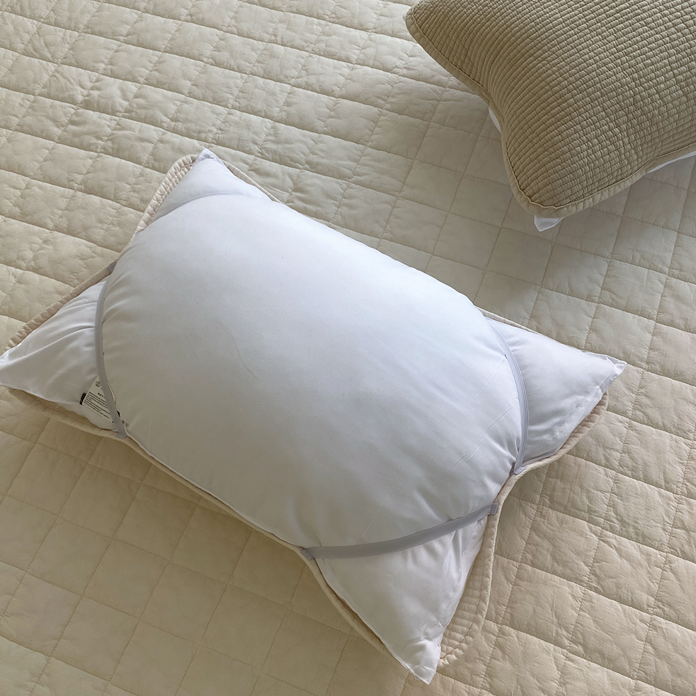 모제무드 오가닉 순면 피그먼트 밴딩 베개커버 템퍼베개커버 4060