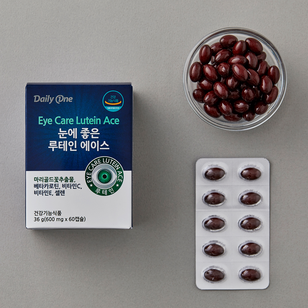 데일리원 눈에 좋은 루테인 에이스 눈건강 영양제 60캡슐, 1개 - 상세 이미지 5