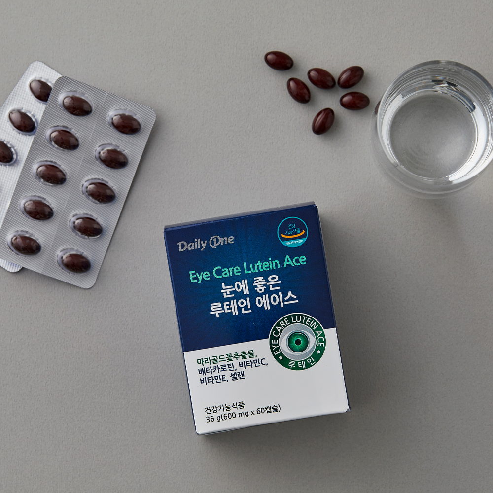 데일리원 눈에 좋은 루테인 에이스 눈건강 영양제 60캡슐, 1개 - 상세 이미지 4