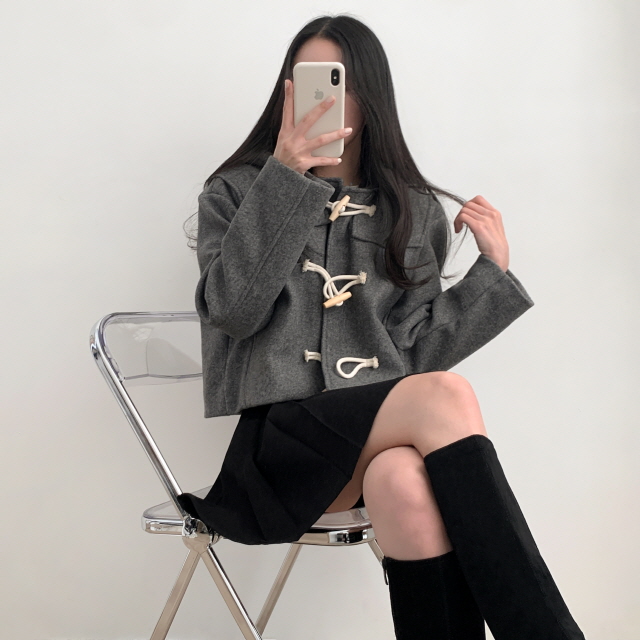 [울🔥/숏기장] 쏠트 크롭 떡볶이 후드 숏 코트 3color 상세 이미지 22