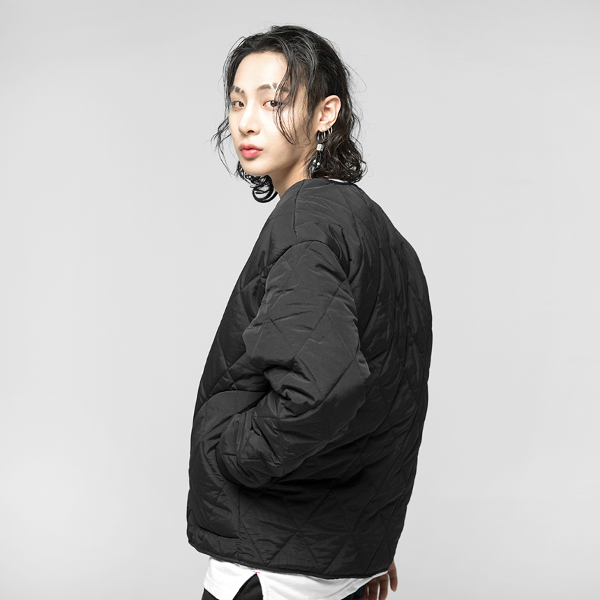 [당일출고] 남성용 기모 퀄팅 집업 보아털 깔깔이 점퍼 2color 이미지 7