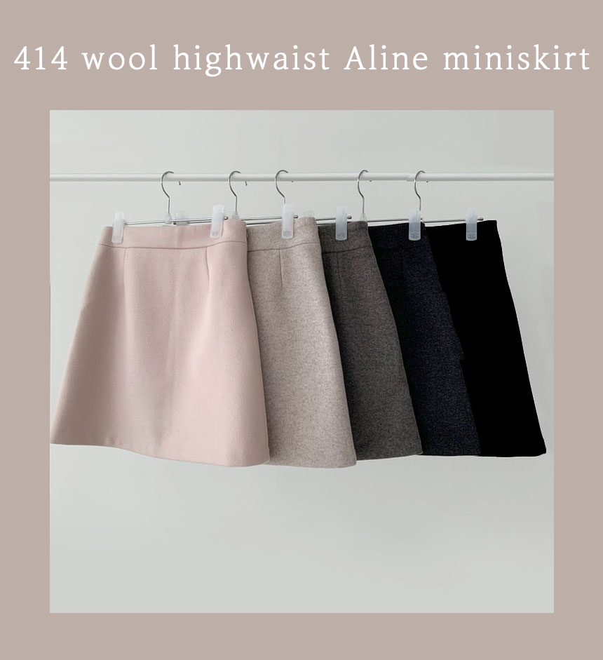 [단독][4만장돌파💙/자체제작][미니스커트/치마바지] 여름 하이웨스트 A라인 미니 스커트 치마 SK414 상세 이미지 1