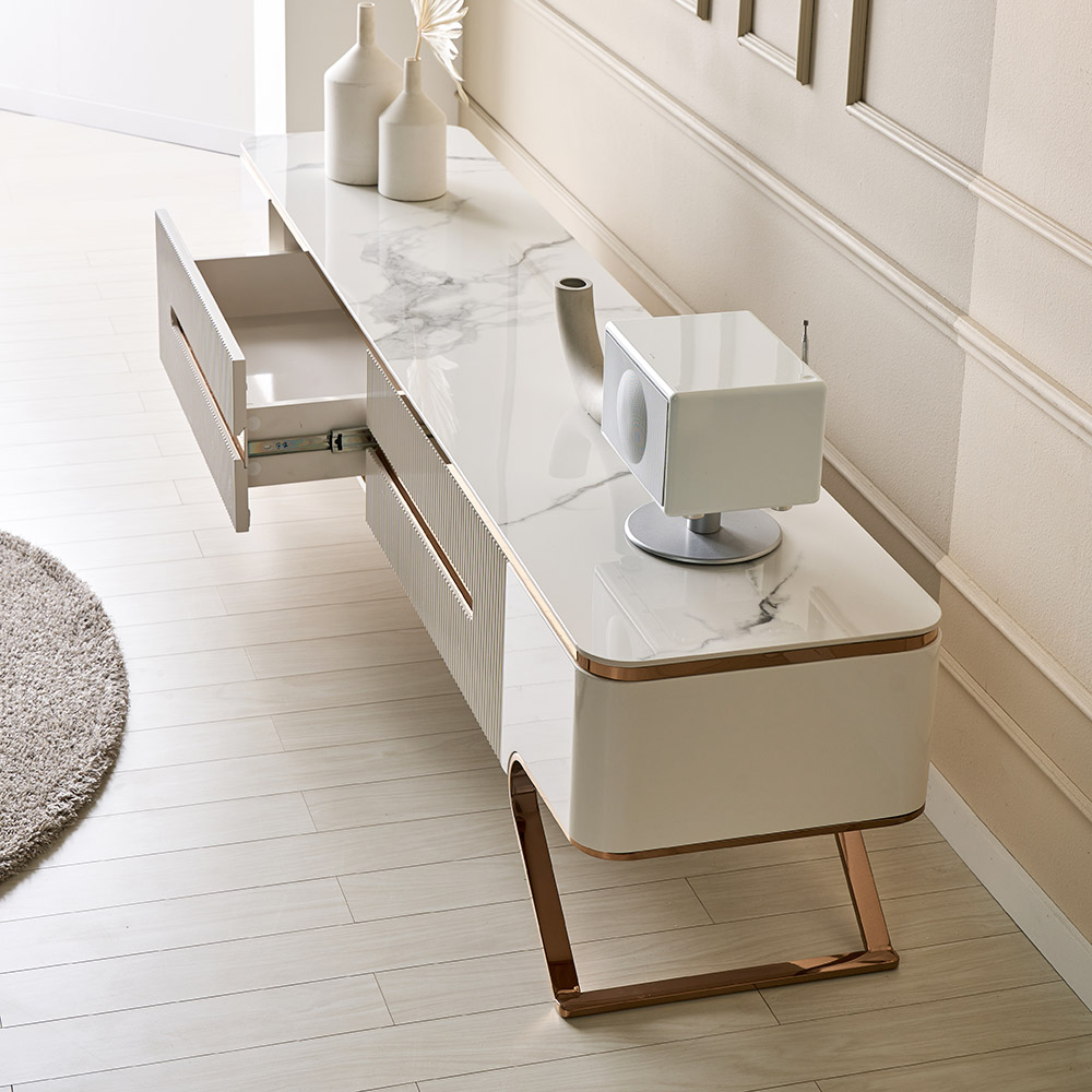 쏠앤까사 벨라 템바보드 세라믹 티비다이 TV거실장 2000