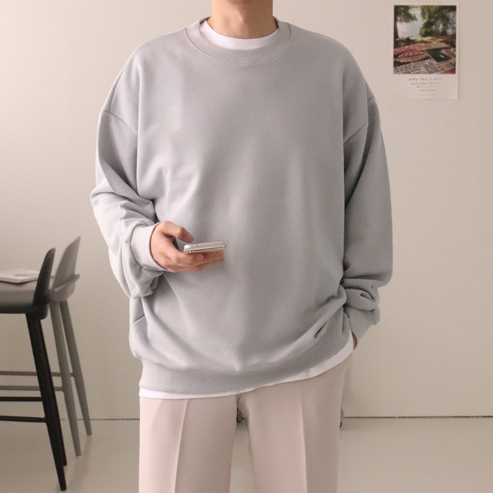 남자맨투맨 빅사이즈 커플 USA코튼 남자오버핏맨투맨 이미지 4