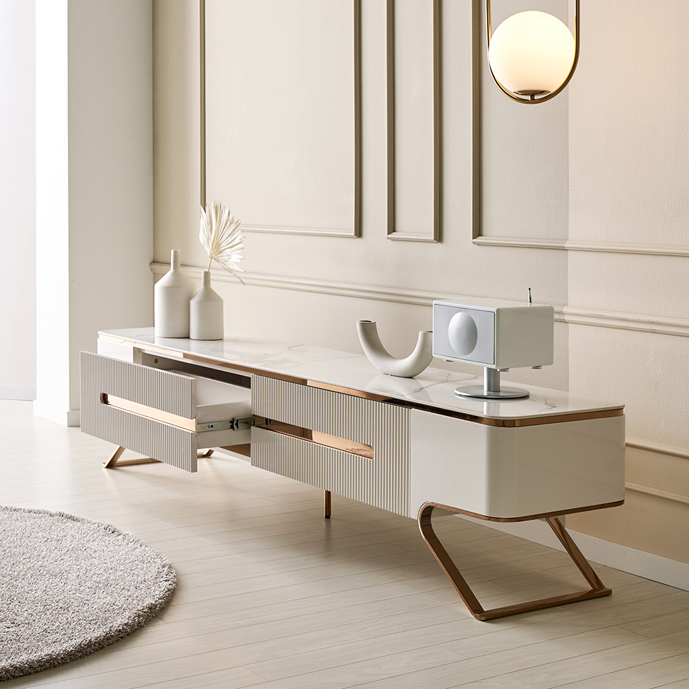 쏠앤까사 벨라 템바보드 세라믹 티비다이 TV거실장 2000