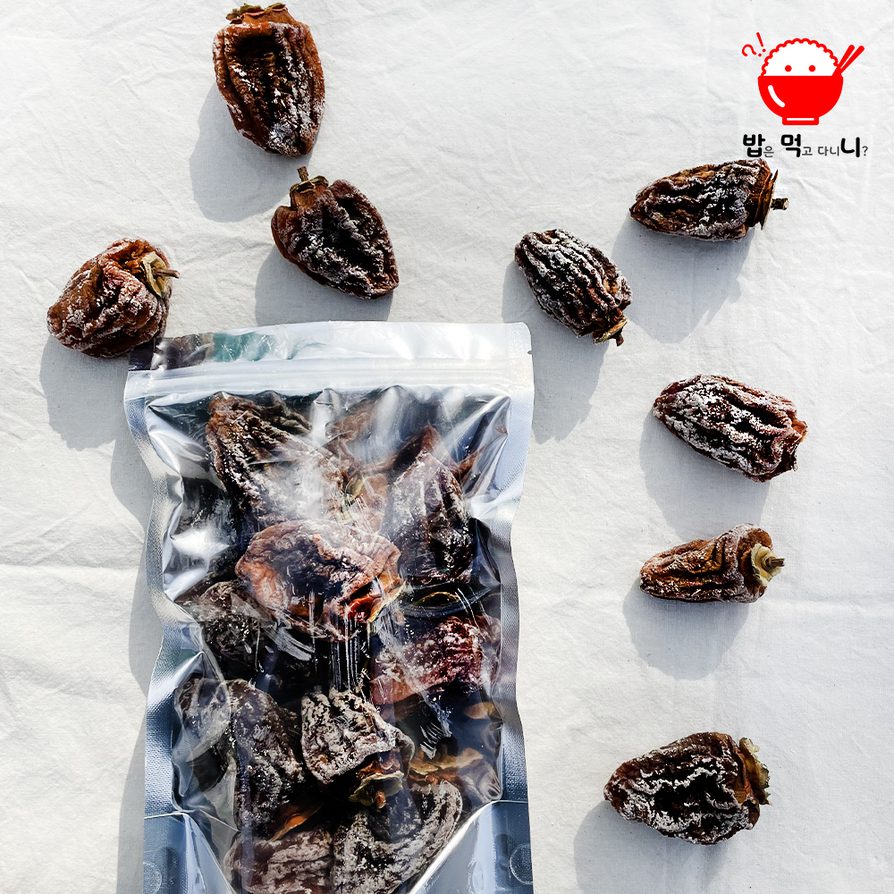 완주 운주 대둔산 흑곶감 도담 실속형 파우치 대봉 흑곶감 선물박스 1kg 이미지 7