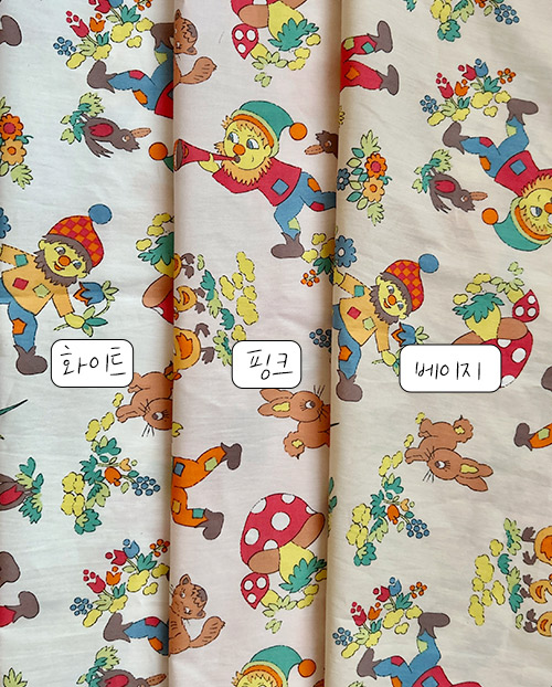 더블유패브릭 일곱난쟁이 고밀도 40수 면 천 원단 의류 커튼 천가게 - 상세 이미지 2