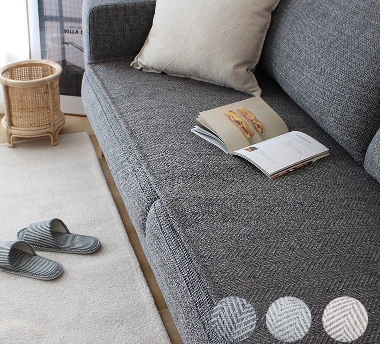 국산 쇼파패드 기본형 소파 매트 마카롱투톤믹스 60x120