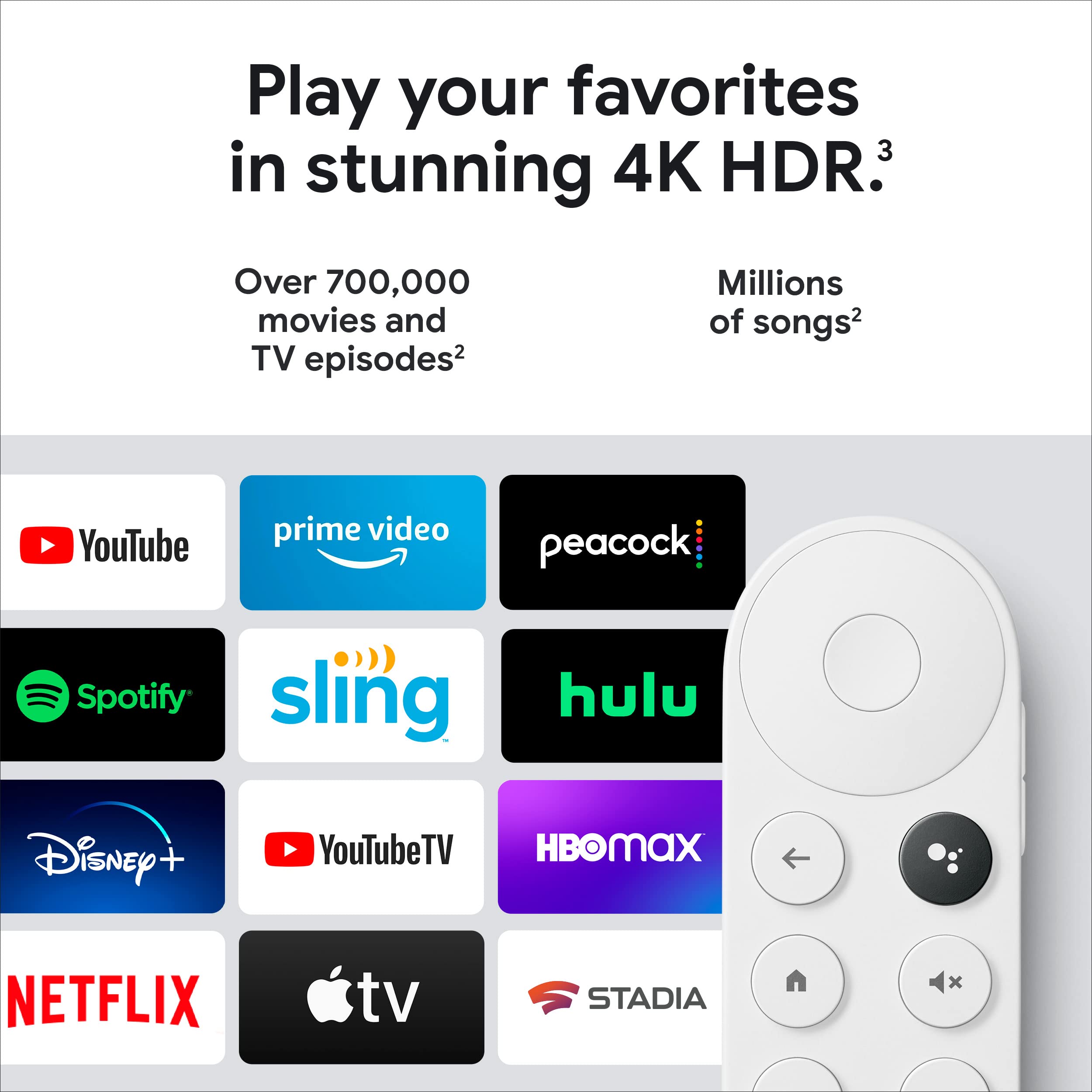 구글 크롬캐스트 4세대 4K Google Chromecast 스마트 TV 4k화질 화이트 상품 이미지