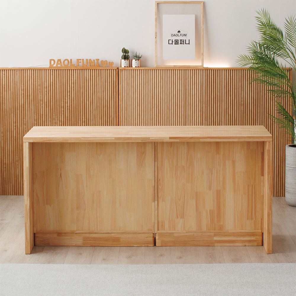 다올퍼니 아떼2 원목 아일랜드 식탁 테이블 홈바 수납 조리대 1800