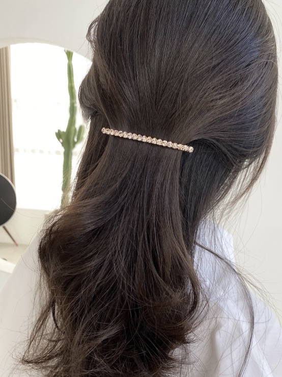 (18컬러) 옥탄트 스톤 8cm 큐빅 빼빼로 자동핀 - 상품 이미지