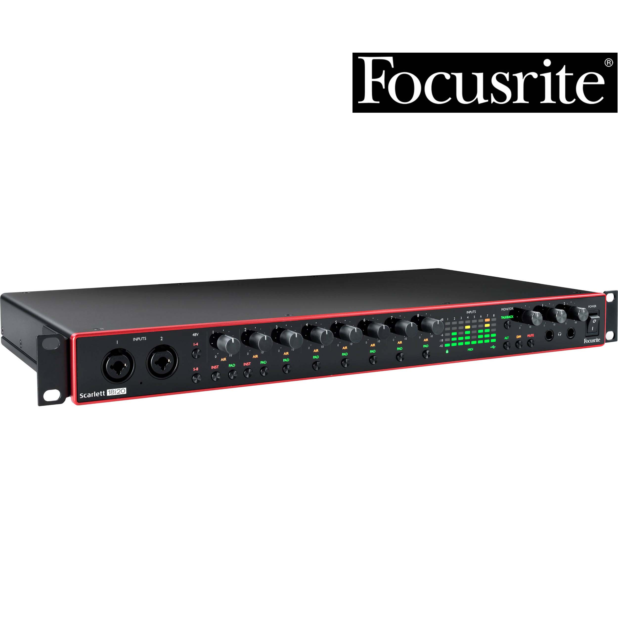 Focusrite Scarlett 18i20 3rd 스칼렛 8채널 오디오 인터페이스 오인페 드럼