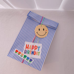 알록 해피 벌스데이 스티커 10p 선물 포장 구디백 답례품 생일 축하 스... 실사용 후기 | 효과 있을까? - 상품 이미지 3