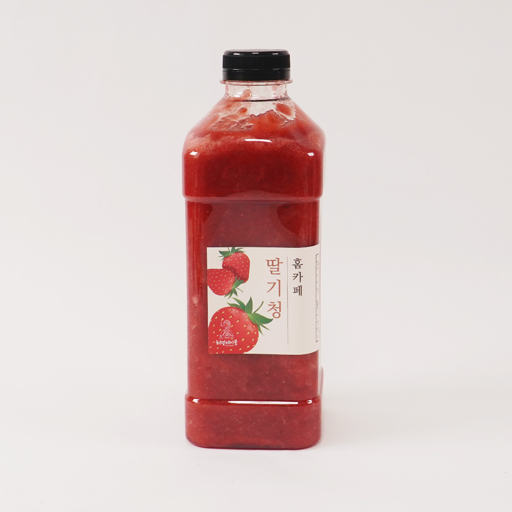 허밍테이블 딸기청 국내산딸기 1kg 1병 - 상품 이미지
