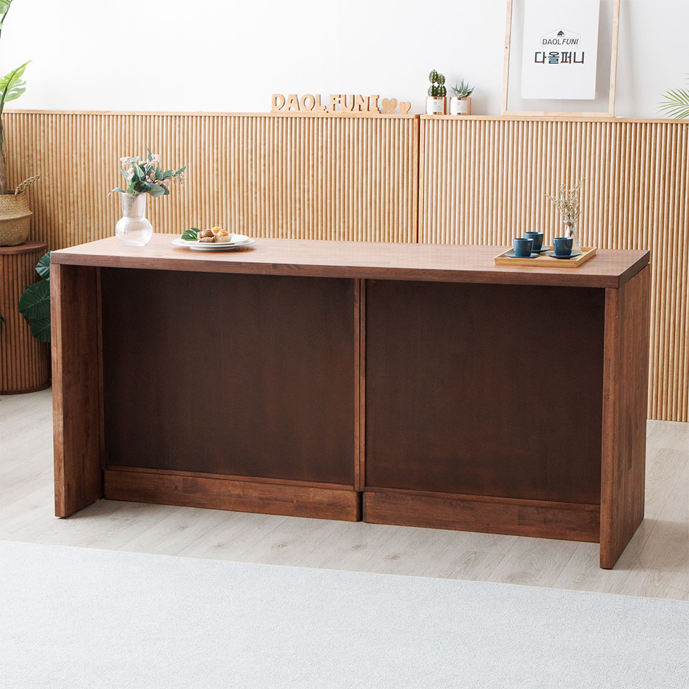 다올퍼니 아떼2 원목 아일랜드 식탁 테이블 홈바 수납 조리대 1800