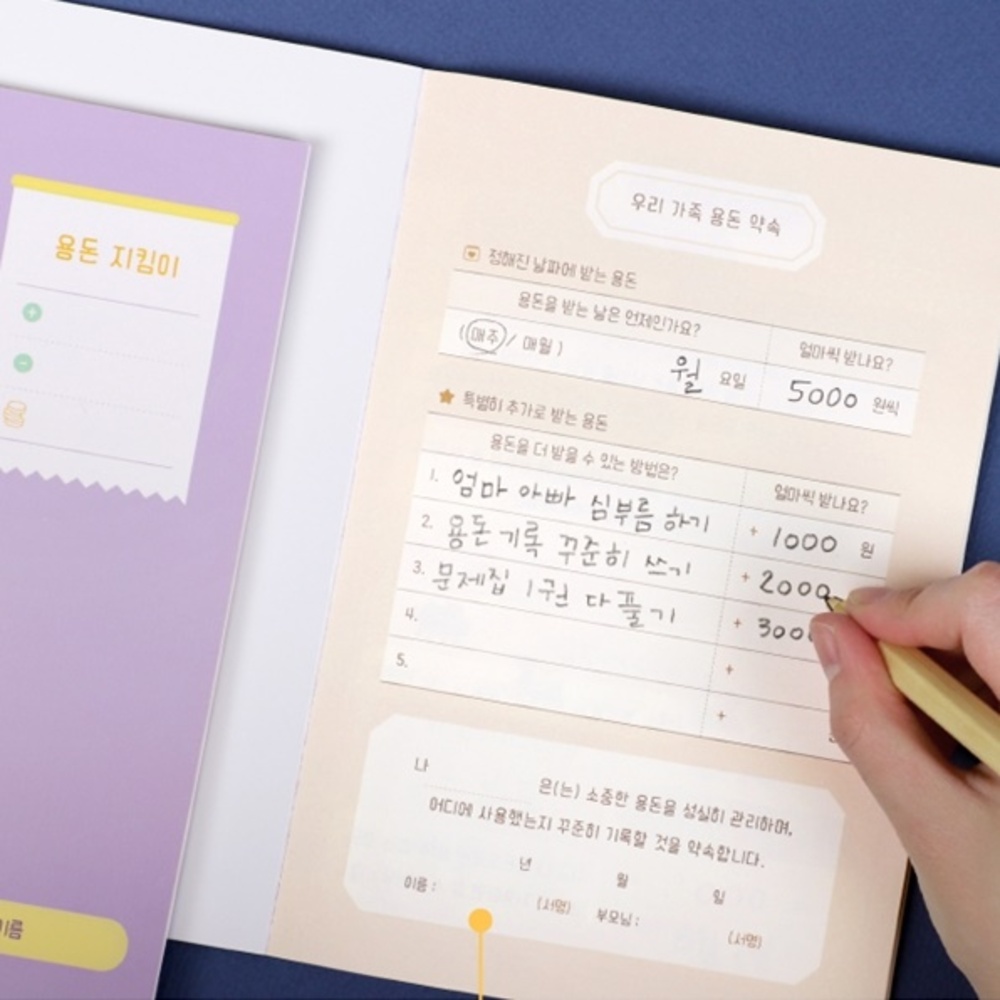 초등학생 어린이 용돈기입장 지출관리 가계부 - 상세 이미지 3