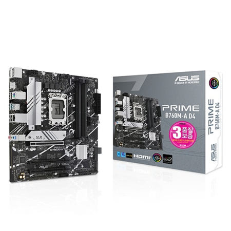 ASUS PRIME B760M-A D4 STCOM 인텔 1700 소켓 메인보드