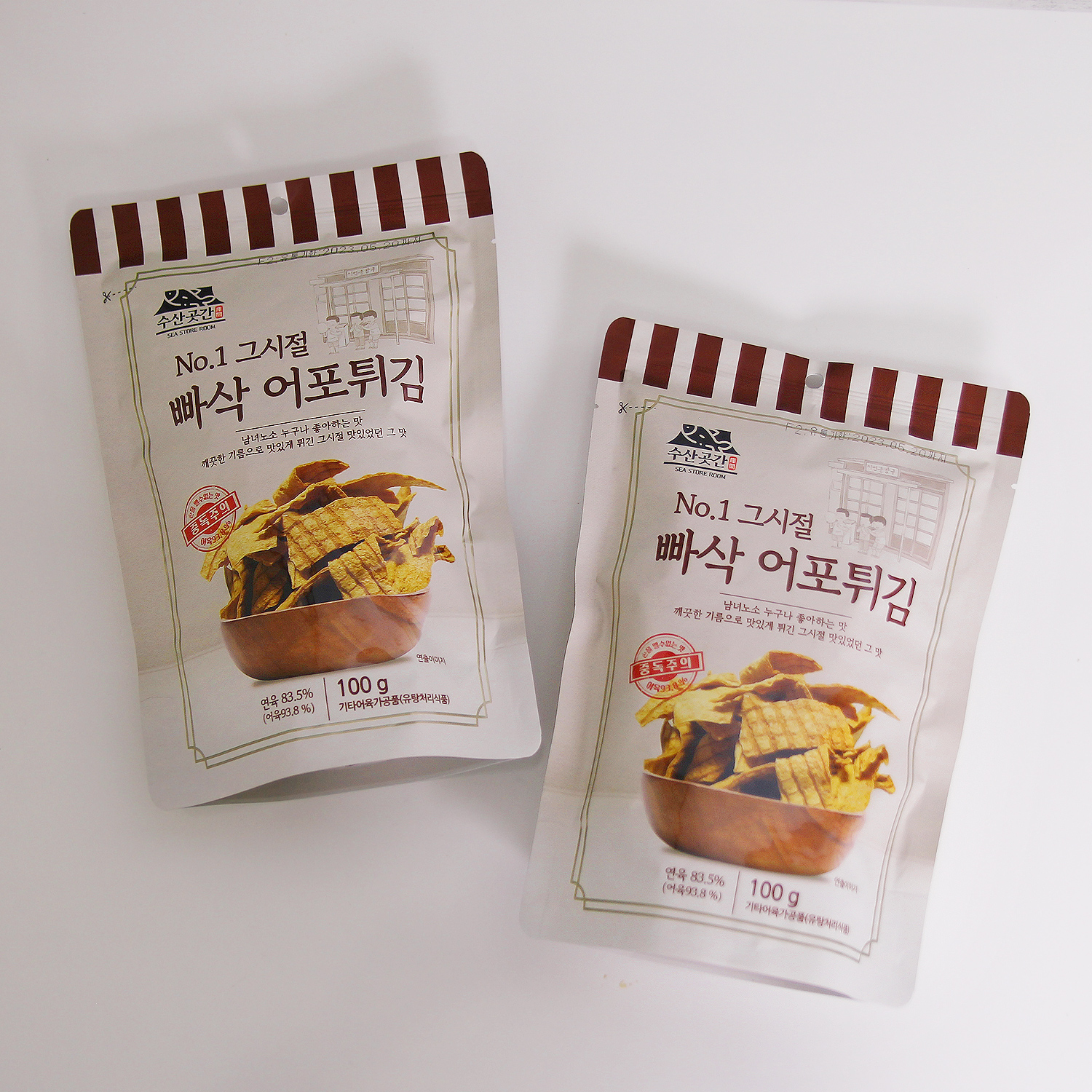 [수산곳간] 어육함량 93.8% 그시절 추억의 맛 빠삭 어포튀김 100g, 5봉/10봉 - 상세 이미지 5
