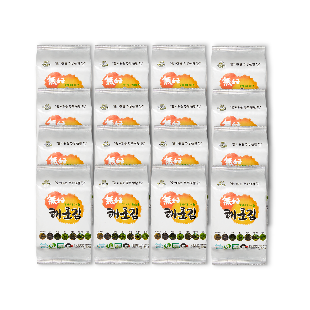 자연그램 무소금 7가지 해초김 구이김 식탁김 16gx16봉 - 상세 이미지 2