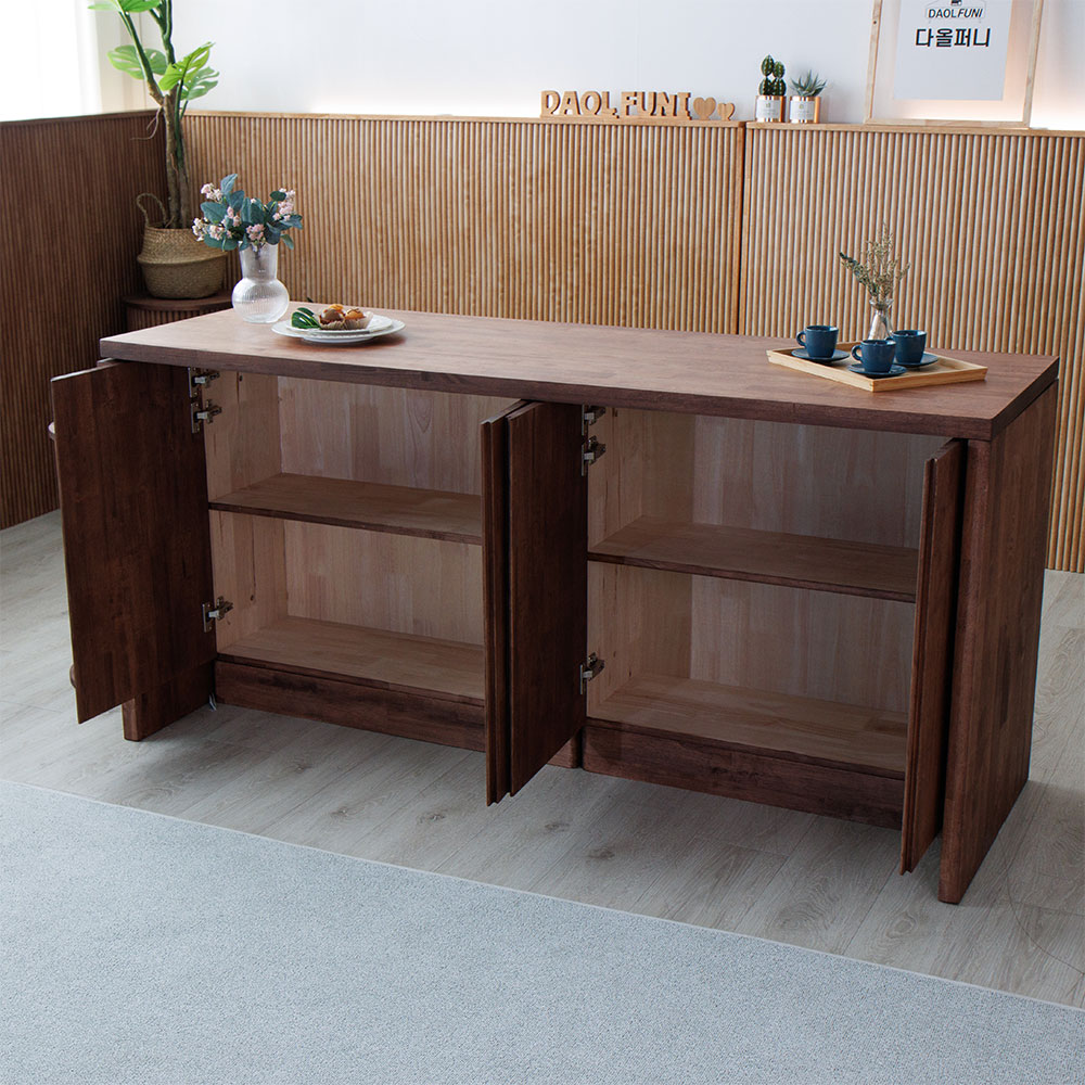 다올퍼니 아떼2 원목 아일랜드 식탁 테이블 홈바 수납 조리대 1800