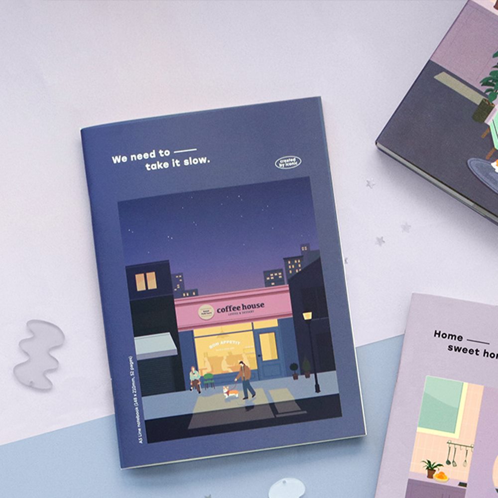 아이코닉 하루 A5 라인노트 Take it slow (유선 줄 오답 공책 공부 스터디) - 상품 이미지
