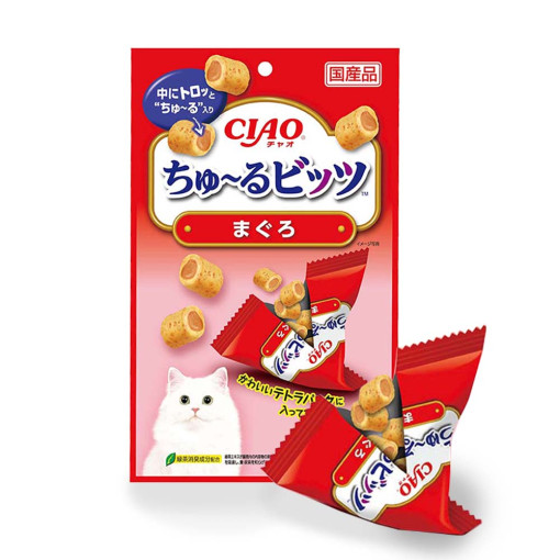 이나바 챠오 츄르비츠 고양이 간식 참치+가리비관자, 12g, 3개 : 3651
