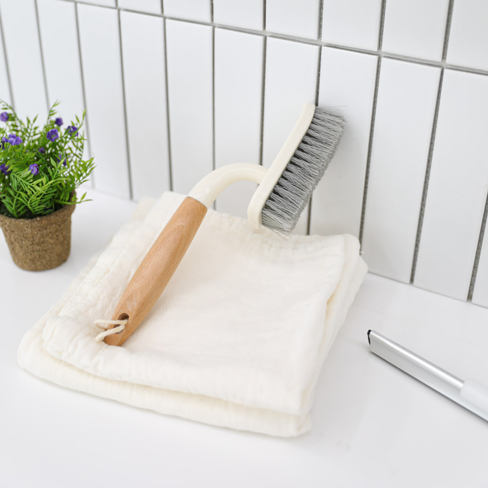 올리 우드 핸디 청소솔 주방 욕실 바닥 청소 브러쉬