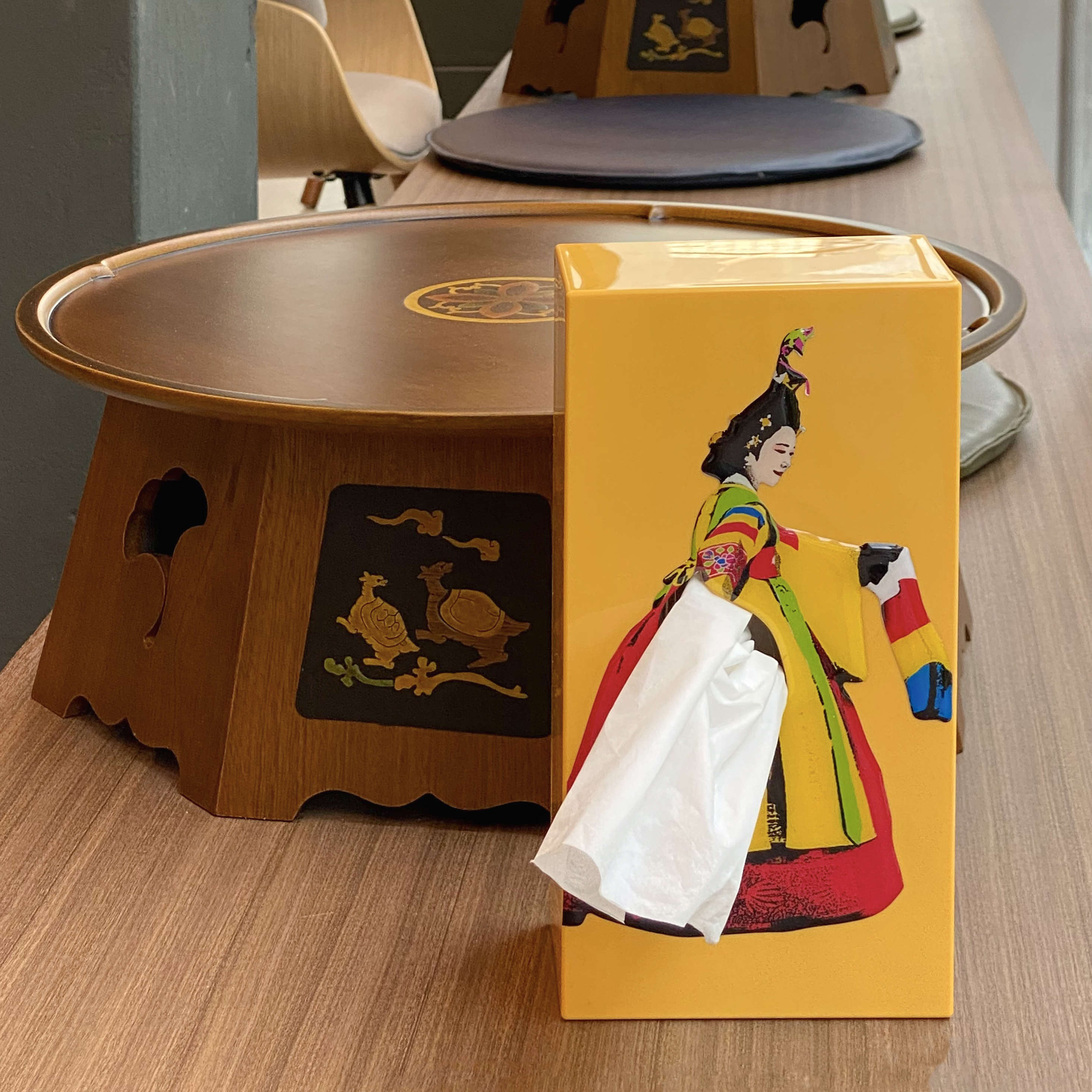 티슈증정 이벤트 Tissue Up Girl 티슈업걸 한복버전 휴지케이스 - 상품 이미지