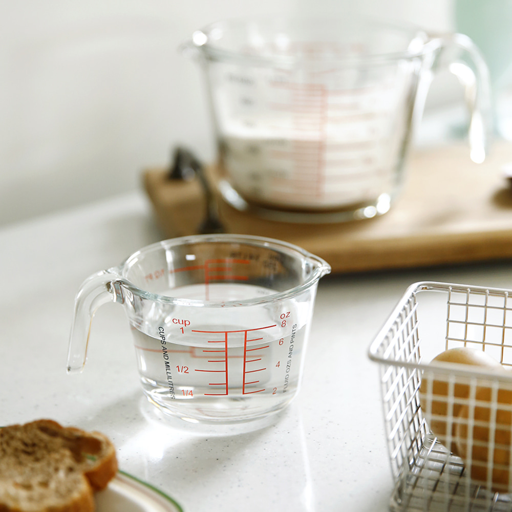 내열 계량컵 이유식 베이킹 제빵 계란찜 비커 500ml - 상세 이미지 5