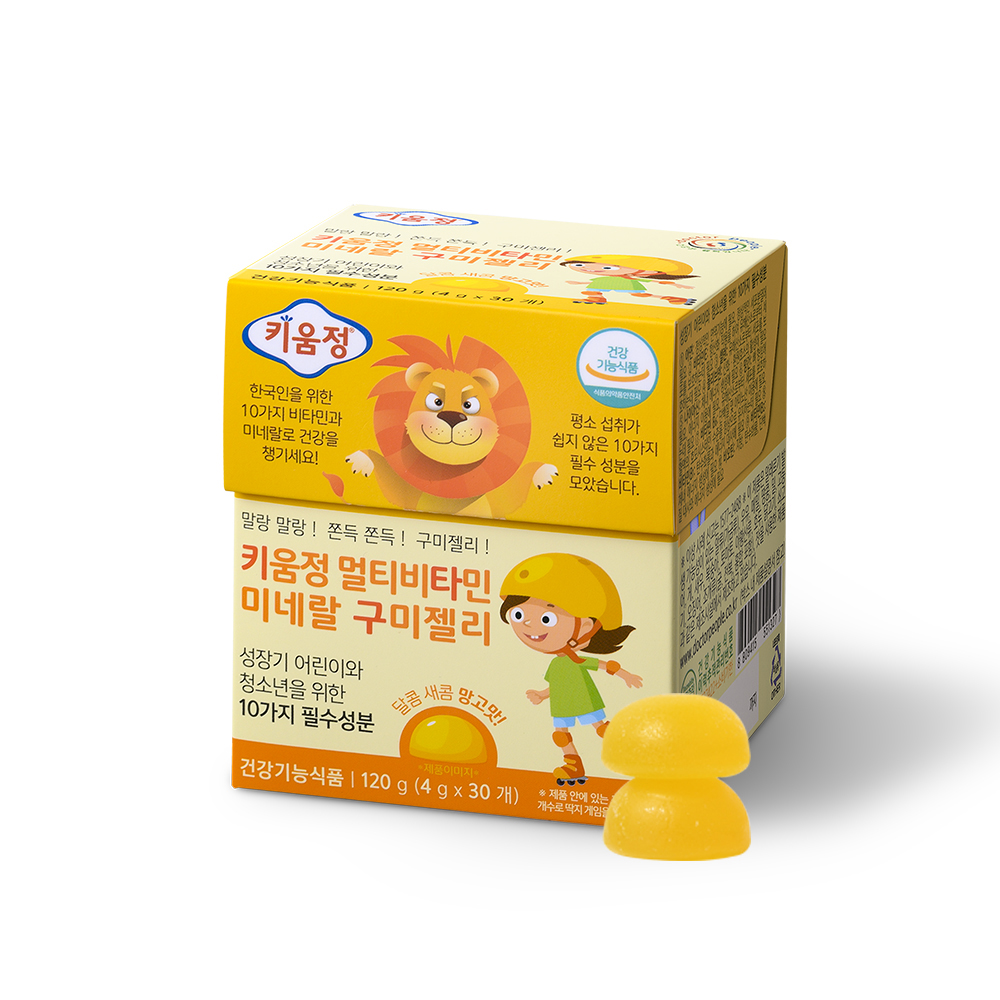 닥터피플 키움정 멀티비타민미네랄 구미젤리(키타구) 10구미 3개 - 10가지 필수성분 - 상품 이미지