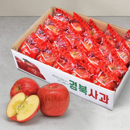 경북 세척사과 부사 2kg 5kg 10kg 껍질째 먹는 이온수 세척 사과 청송