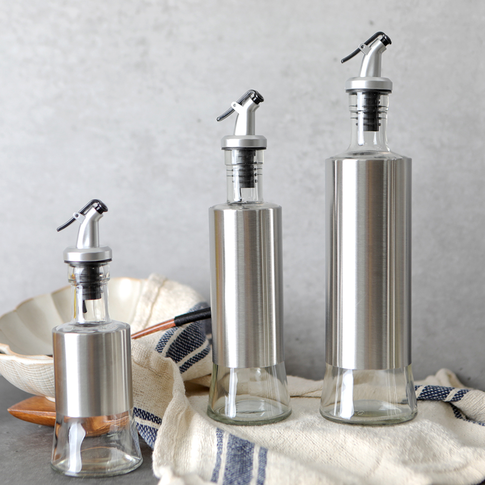 세리에 스텐 304 원터치 유리 소스 오일 병 200ml - 상세 이미지 2