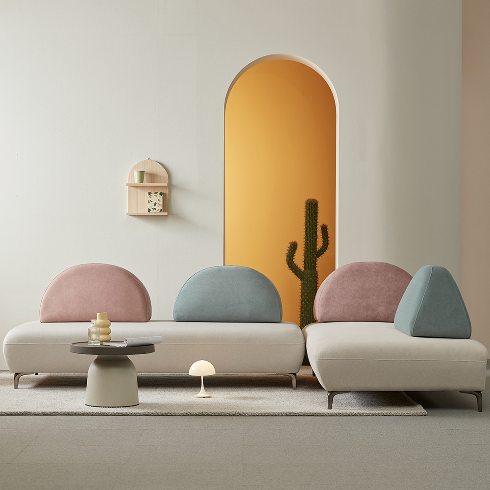 모던홈즈 트레스 모듈형 패브릭소파 3인용 이지클린 소파베드