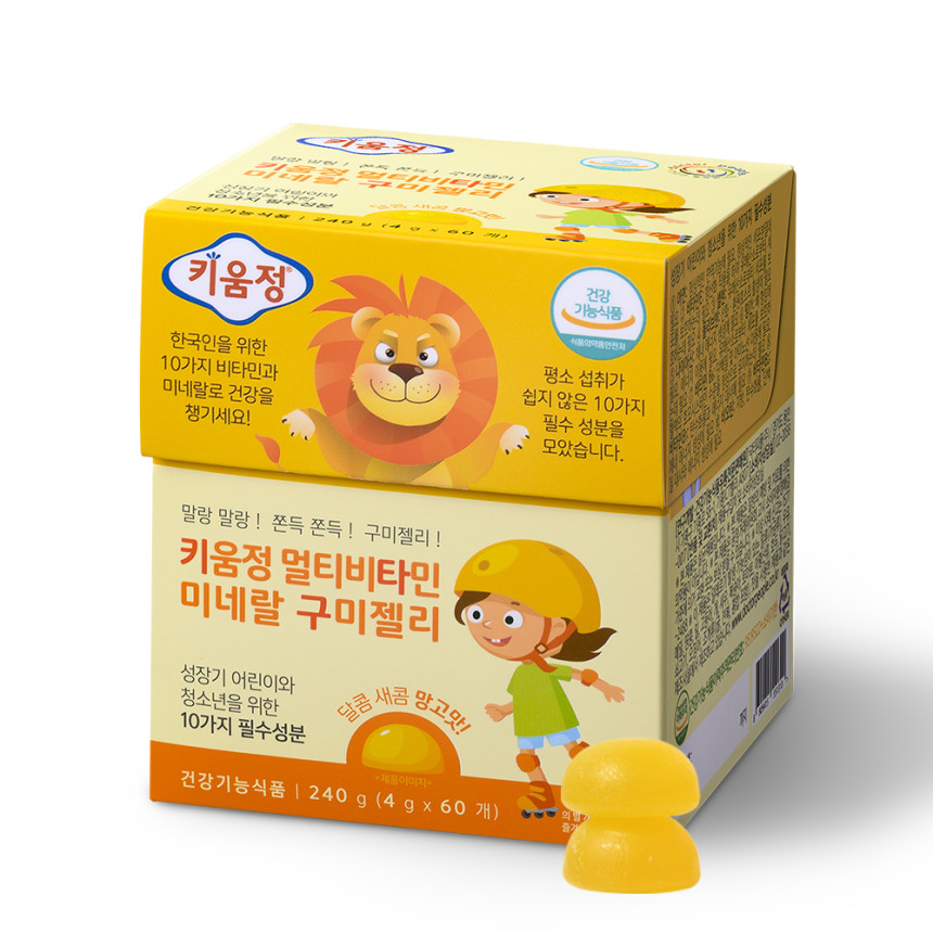 닥터피플 키움정 멀티비타민 미네랄 구미 젤리 60구미, 3개