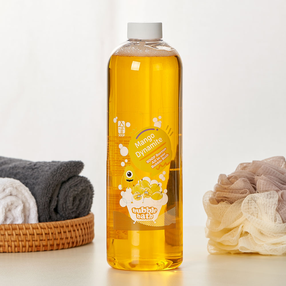 숲바른 버블바스 망고 (1000ml) 거품목욕 아기 입욕제 유아 바디워시