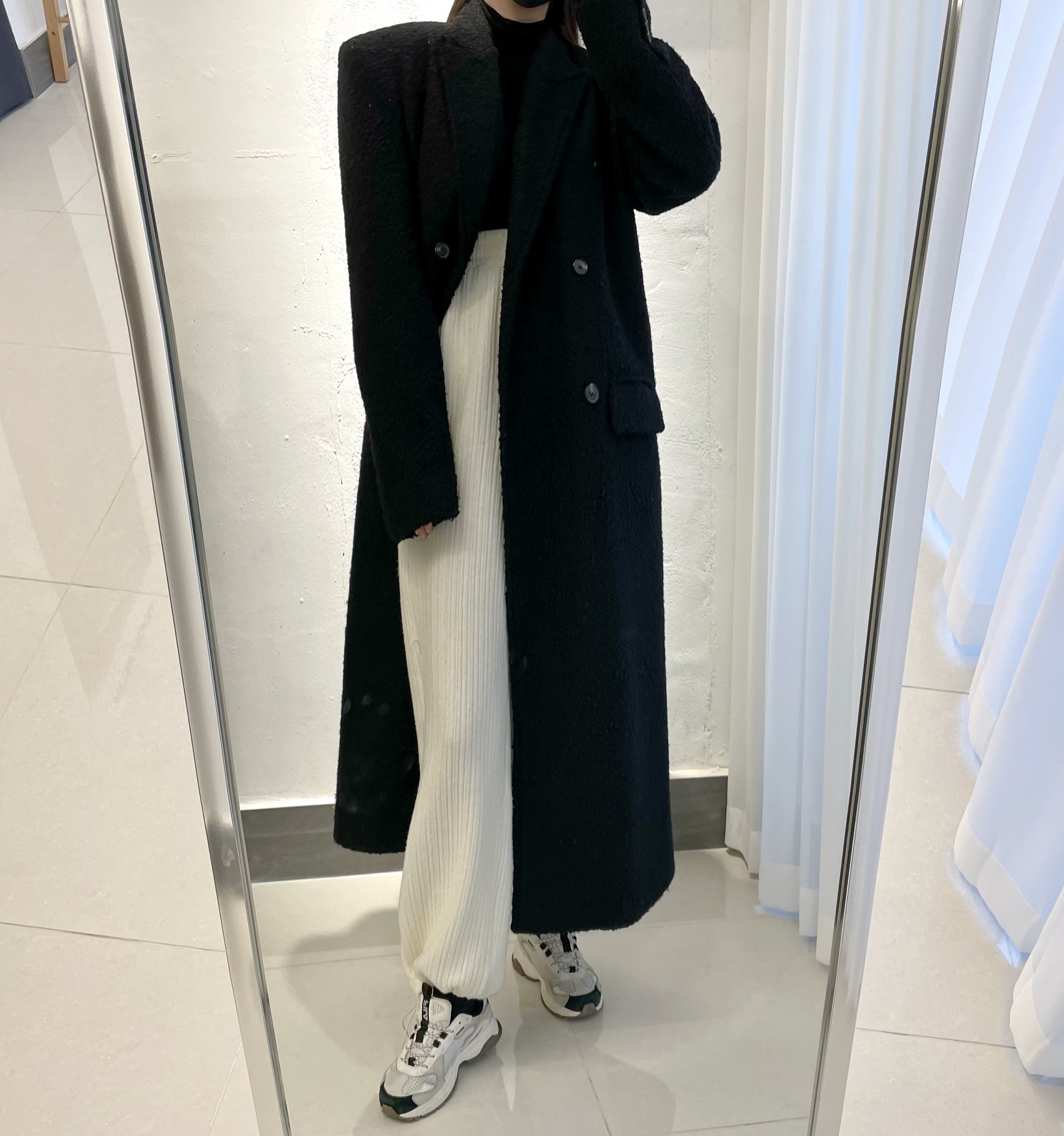[남녀공용 / 멋쁨 시밀러룩 / 국내생산] 부드러운 푸들 오버핏 울 더블롱코트 2color 상세 이미지 18