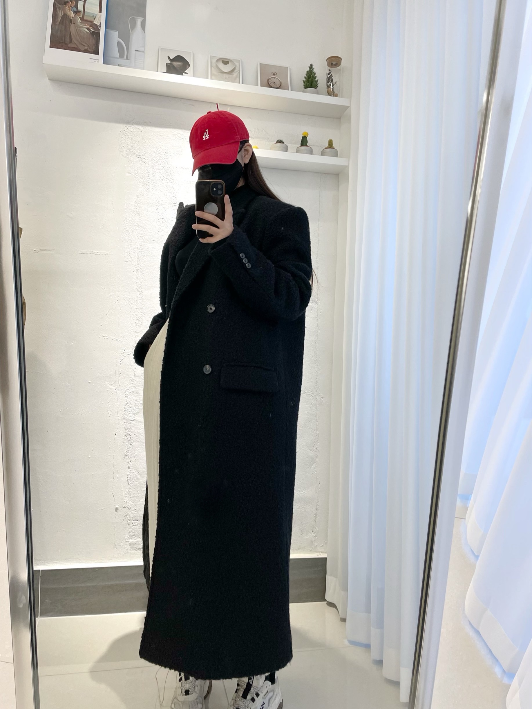 [남녀공용 / 멋쁨 시밀러룩 / 국내생산] 부드러운 푸들 오버핏 울 더블롱코트 2color 상세 이미지 5