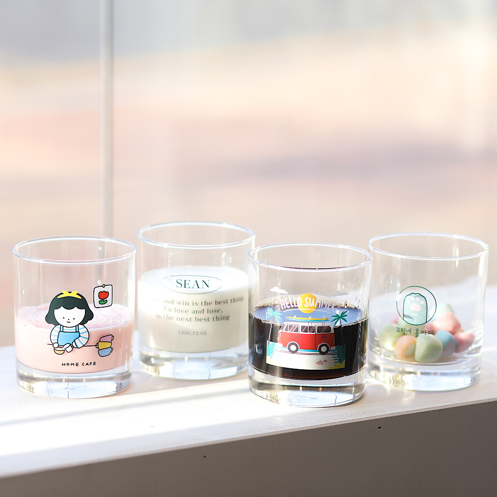 유리컵 제작 인쇄 온더락 언더락 위스키 잔