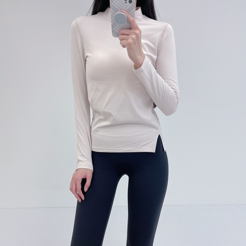 로라벨 밤비 필라테스복 여성 요가복 필라테스 요가 상의 티셔츠 옷 커버업 운동복 긴팔 탑 - 상세 이미지 2