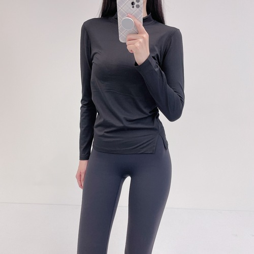 로라벨 밤비 필라테스복 여성 요가복 필라테스 요가 상의 티셔츠 옷 커버업 운동복 긴팔 탑 이미지 6