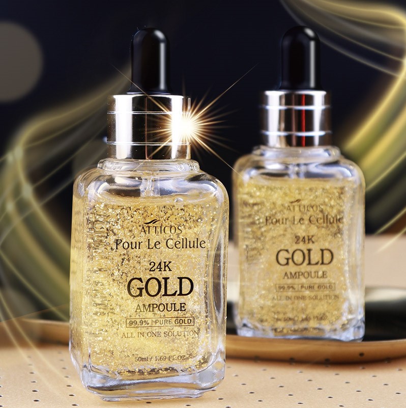 아띠코스 포르셀 24k 골드앰플 50ml 고농축 고영양 에센스 미백 주름개선 - 상세 이미지 4
