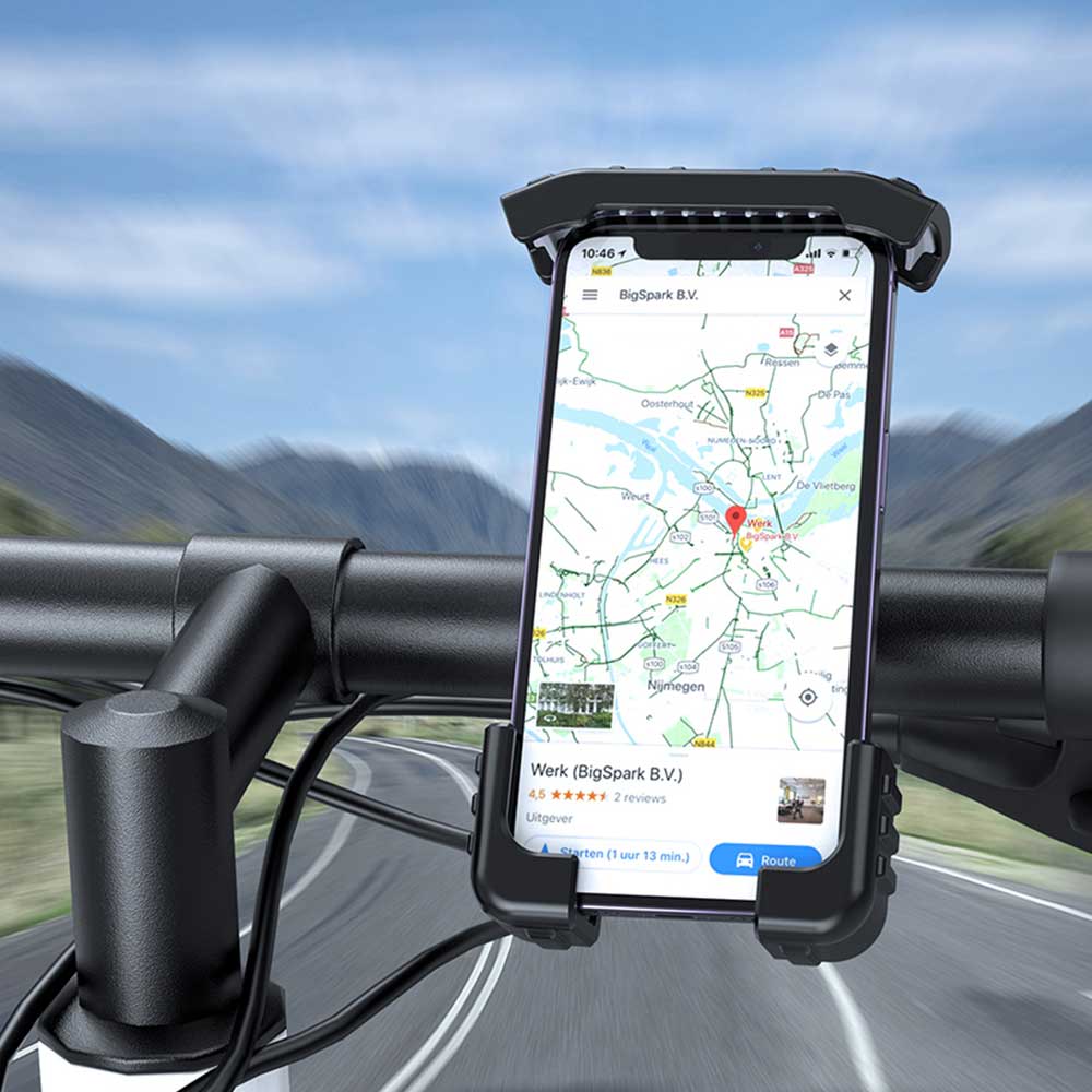 초텍 오토바이 자전거 핸드폰 휴대폰 거치대 유모차 전동킥보드 배달 H067